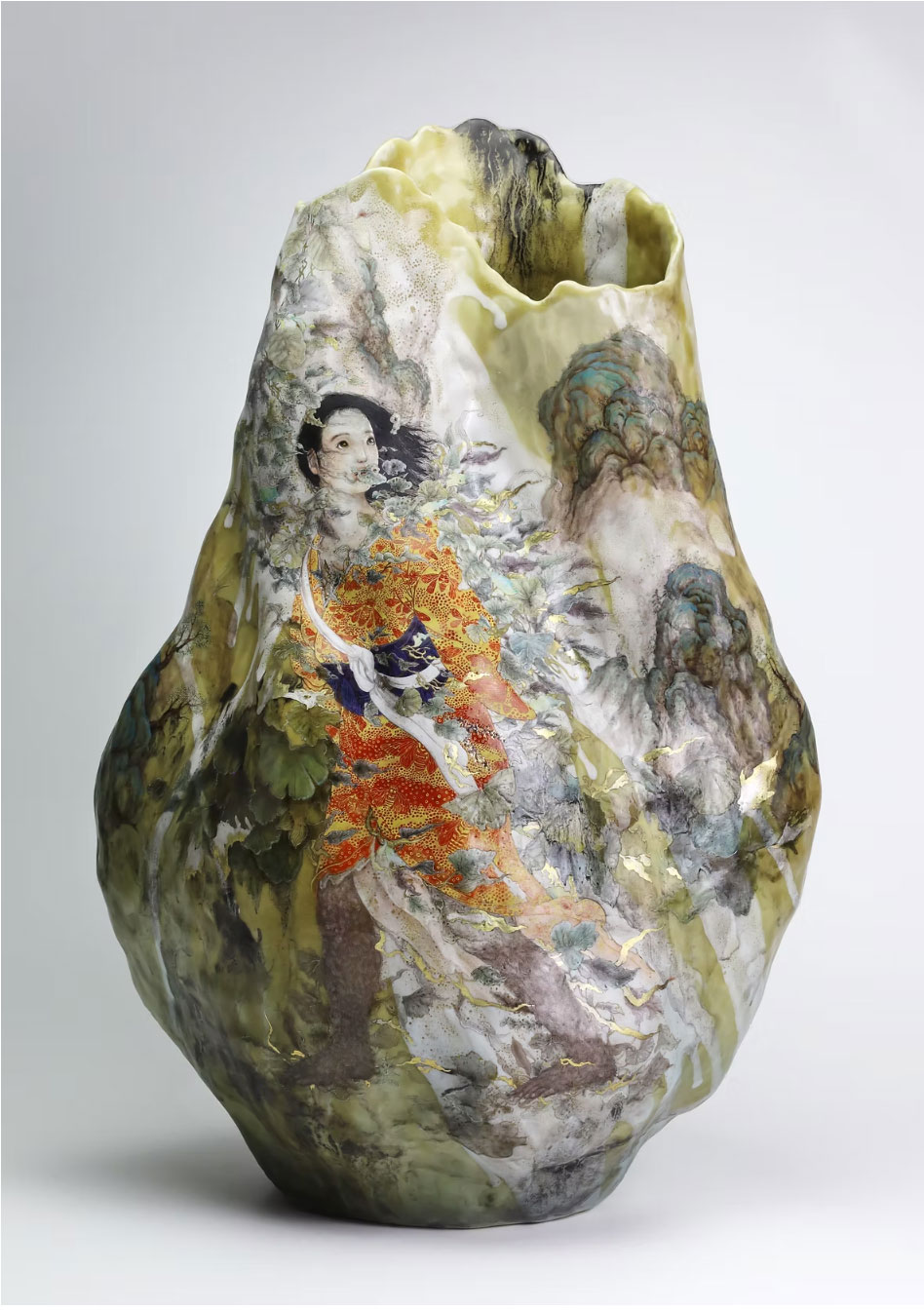 牟田陽日さんの作品『山入り』というタイトル