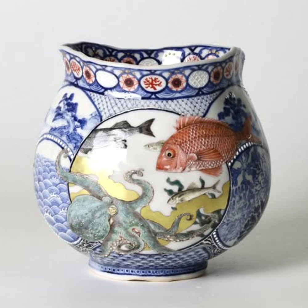 『祥瑞和海図 茶碗』